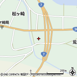 秋田県由利本荘市松ヶ崎荒町南側153周辺の地図