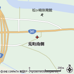 秋田県由利本荘市松ヶ崎荒町南側105周辺の地図