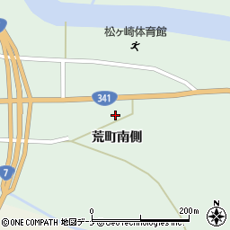 秋田県由利本荘市松ヶ崎荒町南側106周辺の地図