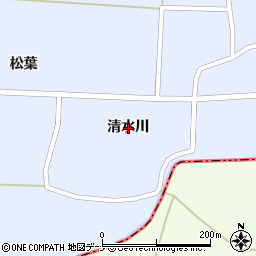 秋田県大仙市太田町川口清水川周辺の地図