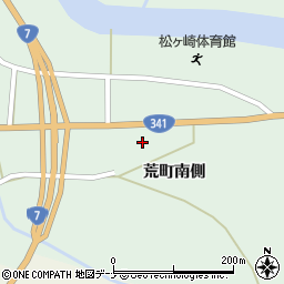 秋田県由利本荘市松ヶ崎荒町南側周辺の地図