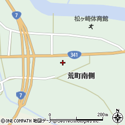 秋田県由利本荘市松ヶ崎荒町南側115周辺の地図