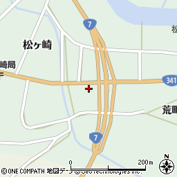 秋田県由利本荘市松ヶ崎荒町南側158周辺の地図