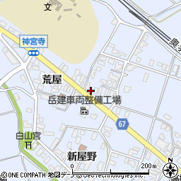 秋田県大仙市神宮寺荒屋入周辺の地図