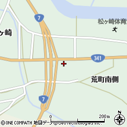 秋田県由利本荘市松ヶ崎荒町南側136周辺の地図