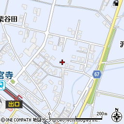 秋田県大仙市神宮寺上栗谷田2周辺の地図