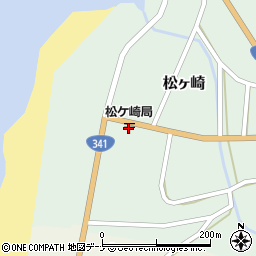 松ケ崎郵便局周辺の地図