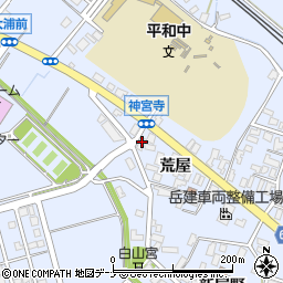 秋田県大仙市神宮寺荒屋入26周辺の地図