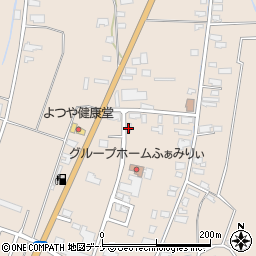 秋田県大仙市四ツ屋上古道周辺の地図