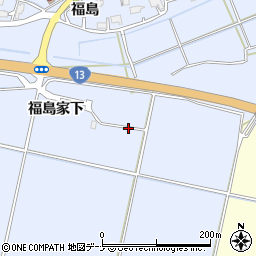 秋田県大仙市神宮寺豊後野上段周辺の地図