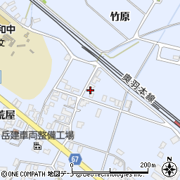 秋田県大仙市神宮寺竹原周辺の地図
