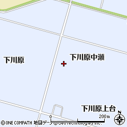 秋田県大仙市神宮寺下川原中瀬周辺の地図