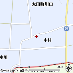 秋田県大仙市太田町川口中村54周辺の地図