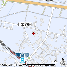 秋田県大仙市神宮寺上栗谷田69周辺の地図