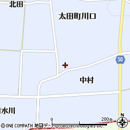 秋田県大仙市太田町川口中村65周辺の地図