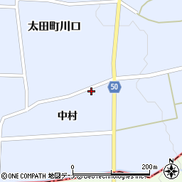 秋田県大仙市太田町川口中村44-4周辺の地図