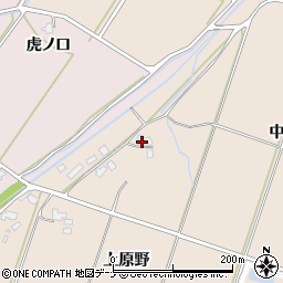 秋田県大仙市四ツ屋上原野周辺の地図