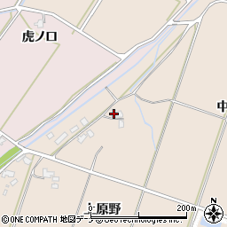 秋田県大仙市四ツ屋（上原野）周辺の地図