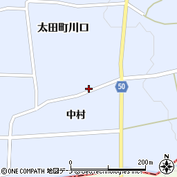 秋田県大仙市太田町川口中村71周辺の地図