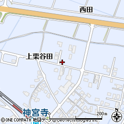 秋田県大仙市神宮寺上栗谷田32周辺の地図