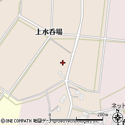 秋田県大仙市四ツ屋上水呑場周辺の地図