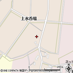 秋田県大仙市四ツ屋（上水呑場）周辺の地図