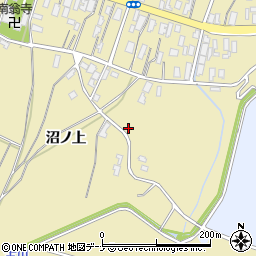 秋田県大仙市北楢岡沼ノ上周辺の地図
