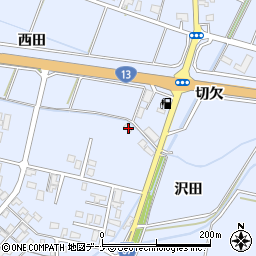 秋田県大仙市神宮寺沢田1周辺の地図