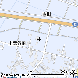 秋田県大仙市神宮寺上栗谷田7周辺の地図