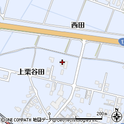 秋田県大仙市神宮寺上栗谷田8周辺の地図