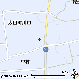 大曲田沢湖線周辺の地図