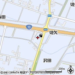 秋田県大仙市神宮寺西田周辺の地図
