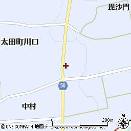 秋田県大仙市太田町川口中村103-2周辺の地図