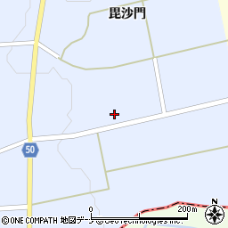 秋田県大仙市太田町川口毘沙門195周辺の地図