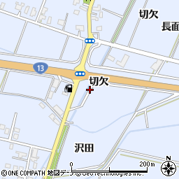 秋田県大仙市神宮寺切欠周辺の地図