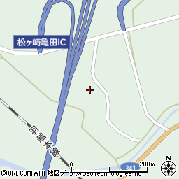 秋田県由利本荘市松ヶ崎馬場周辺の地図