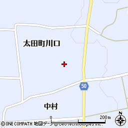 秋田県大仙市太田町川口中村93周辺の地図