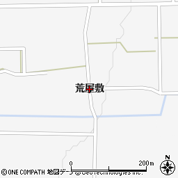 秋田県大仙市太田町駒場（荒屋敷）周辺の地図