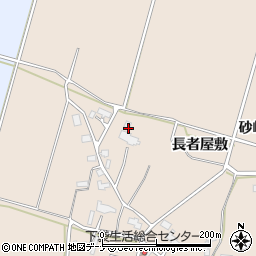 秋田県大仙市四ツ屋長者屋敷周辺の地図