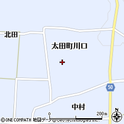 秋田県大仙市太田町川口中村113周辺の地図
