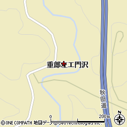 秋田県大仙市大沢郷寺重郎左エ門沢13周辺の地図