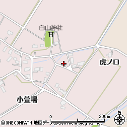 秋田県大仙市新谷地小萱場25周辺の地図