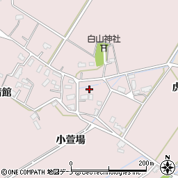 秋田県大仙市新谷地（小萱場）周辺の地図