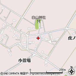 秋田県大仙市新谷地小萱場36周辺の地図