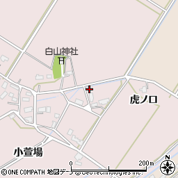 秋田県大仙市新谷地小萱場31周辺の地図