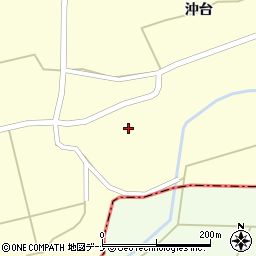 秋田県大仙市太田町永代沖台15周辺の地図