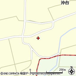 秋田県大仙市太田町永代沖台14周辺の地図