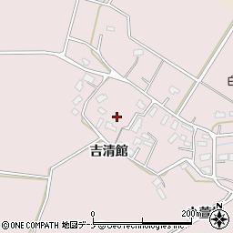 秋田県大仙市新谷地吉清館周辺の地図