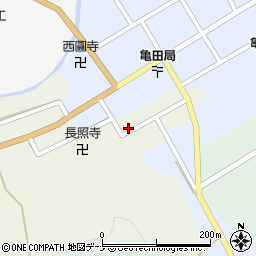 秋田県由利本荘市岩城亀田最上町本海小路20周辺の地図