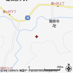 秋田県秋田市雄和萱ケ沢周辺の地図